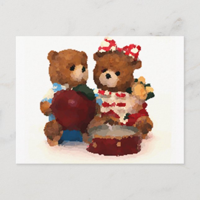 Carte Postale Ours en peluche (Devant)