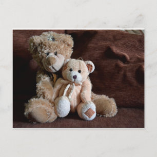 Carte Postale Ours en peluche