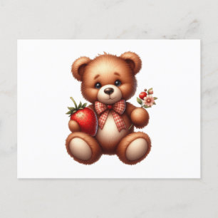 Carte Postale Ours en peluche
