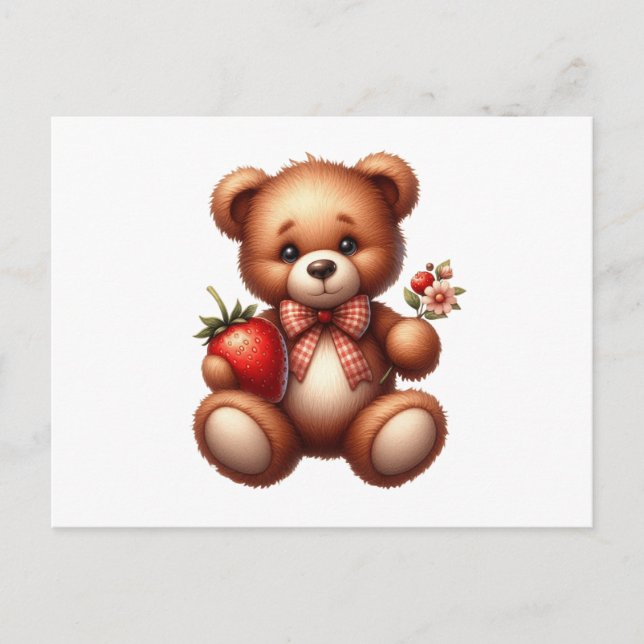 Carte Postale Ours en peluche (Devant)