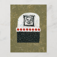 Carte postale Ours est fatigué