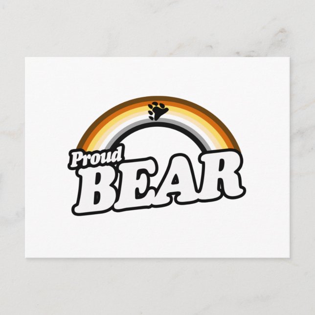 Carte Postale Ours et Fier (Devant)
