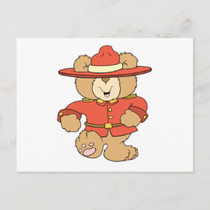 Carte Postale Ours Gendarme Canadien