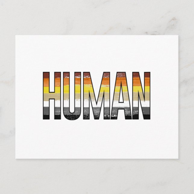 Carte Postale Ours Humain (Devant)