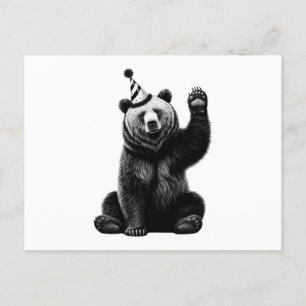 Carte Postale Ours Joyeux Anniversaire