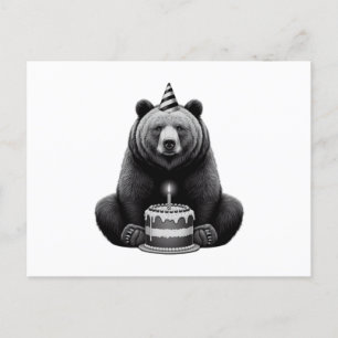 Carte Postale Ours Joyeux Anniversaire