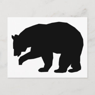 CARTE POSTALE OURS NOIR