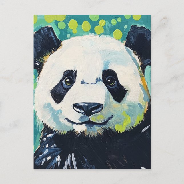 Carte Postale Ours Panda Adorable (Devant)