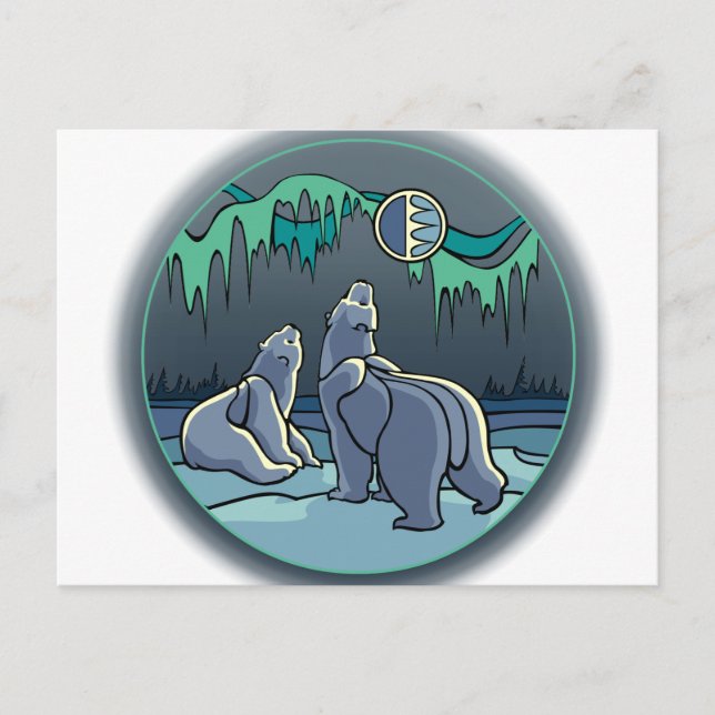 Carte postale Ours Polaire Cartes postales Art Our (Devant)