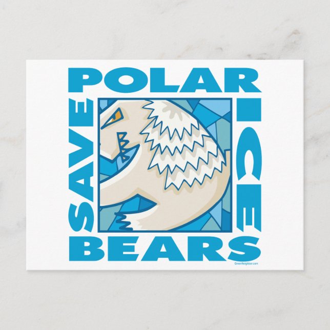 Carte Postale Ours polaires (Devant)