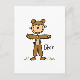 Carte Postale Ours S'habiller Tshirts et Cadeaux