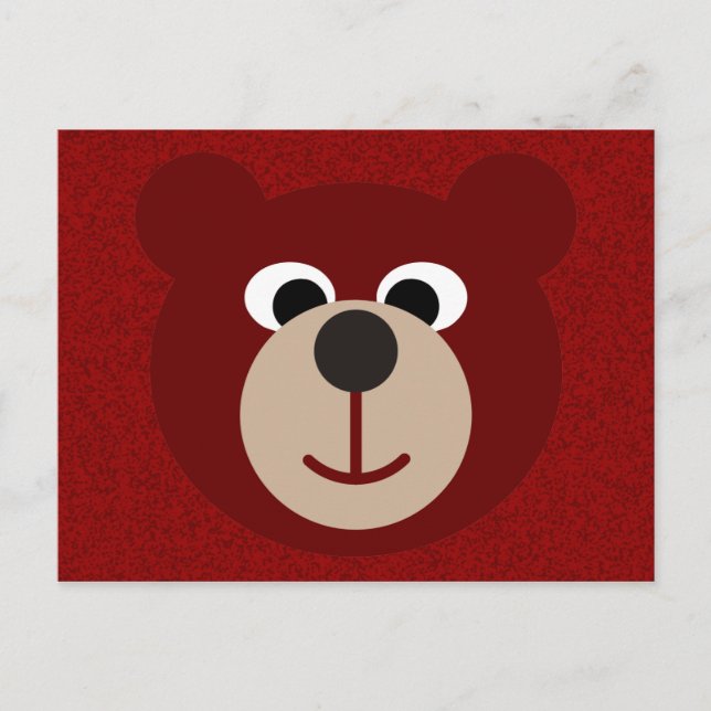 Carte Postale Ours souriant (Devant)