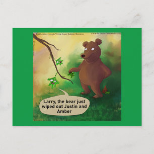 Carte Postale Ours Vont Dans Les Bois Drôle Rick Londres