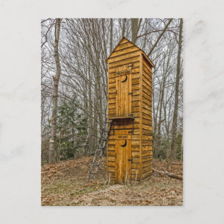 Carte Postale Outhouse à deux étages pour les électeurs et les p
