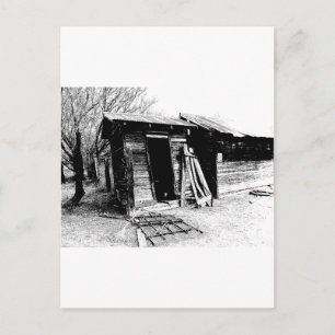 Carte Postale Outhouse penchée