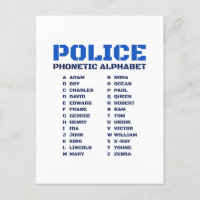 Outil de communication policière - Alphabet A à Z