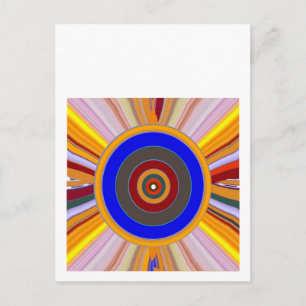 Carte Postale Outil FOCUS : Yoga Meditation Color Wheel DOT