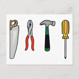 Carte Postale Outils de construction