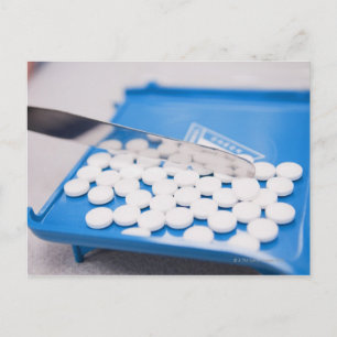 Carte Postale Outils de pharmacie, pilules, médicaments