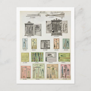 Carte Postale Outils et boîtes à outils d'un catalogue commercia