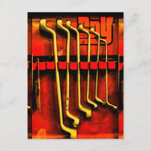 Carte Postale Outils Spanners Garage Vélos Voitures Fixation