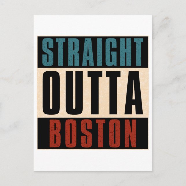 Carte Postale Outta Boston Massachusetts MA USA (Devant)