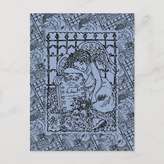 CARTE POSTALE OUVERTURE DE L'ANGE DE GUARDIAN, SYMPATHIE DU MOUR (Devant)