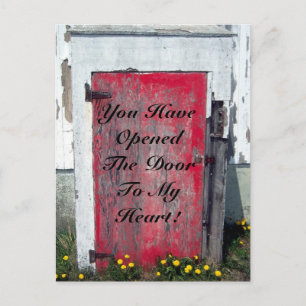 Carte Postale Ouvrez La Porte De Mon Coeur