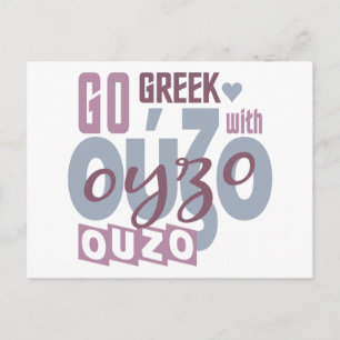 Carte postale Ouzo, personnaliser
