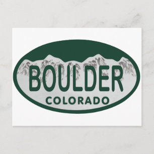 Carte Postale Ovale de permis de Boulder