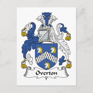 Carte Postale Overton Family Crest