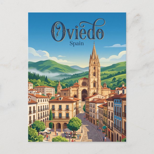 Carte Postale Oviedo Espagne (Devant)