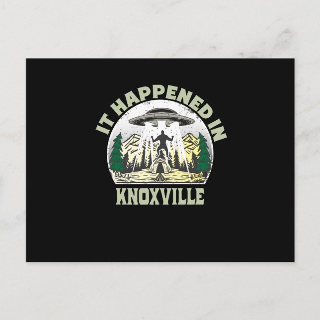 Carte Postale OVNI Alien à knoxville (Devant)