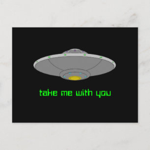 Carte Postale OVNI - Enlèvement volontaire
