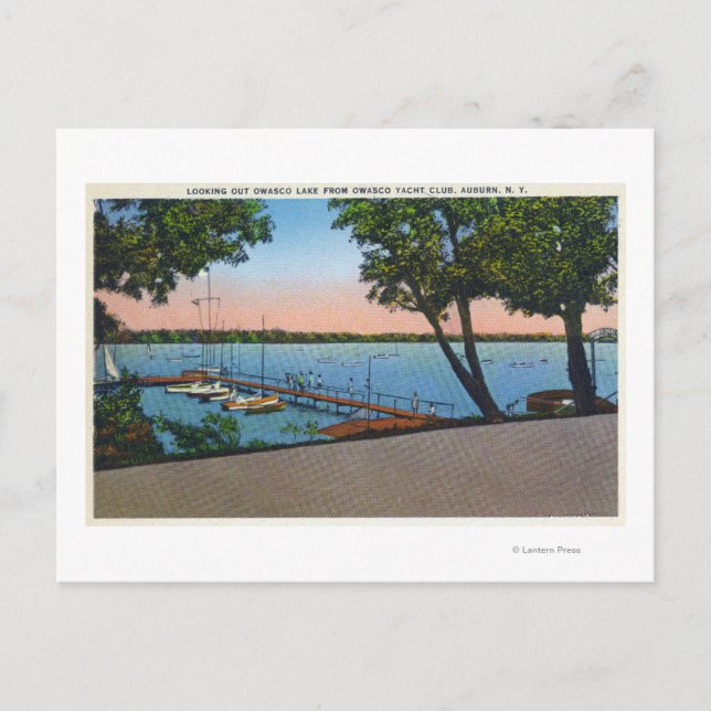 Carte Postale Owasco Yacht Club Vue du lac Owasco (Devant)