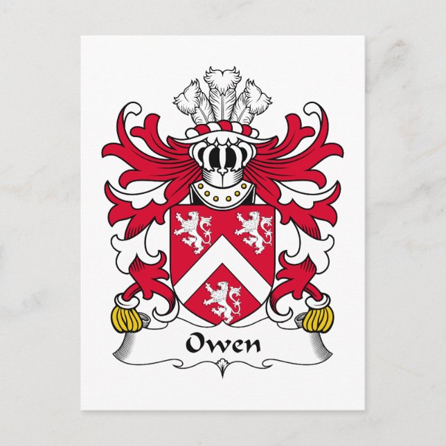 Carte Postale Owen Family Crest (Devant)