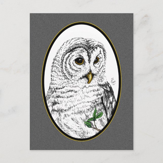 Carte postale Owl Cameo (Devant)