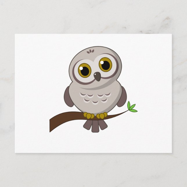 Carte Postale Owl Cutie (Devant)