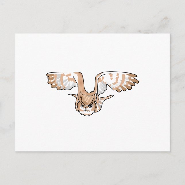 CARTE POSTALE OWL EN VOL (Devant)