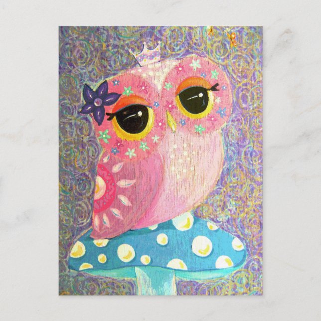 Carte postale Owl Fairy Princess (Devant)