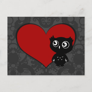 Carte Postale Owl Love III