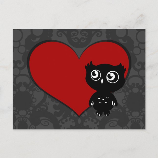 Carte Postale Owl Love III (Devant)