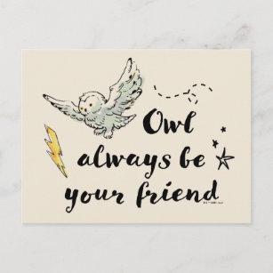 Carte Postale Owl Soyez Toujours Votre Ami