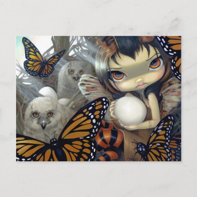 Carte postale "Owlyn in the Nest" (Devant)