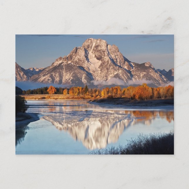 Carte Postale Oxbow Bend, Grand Tetons, à la lumière du matin... (Devant)