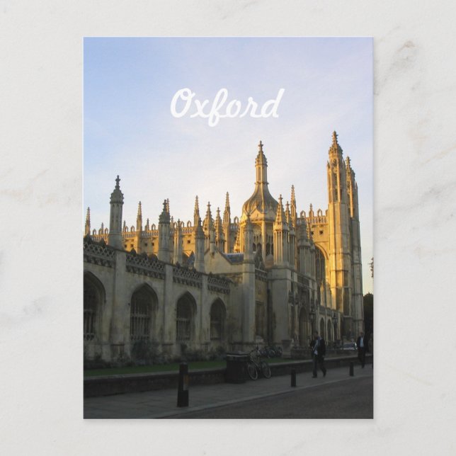 Carte Postale Oxford (Devant)