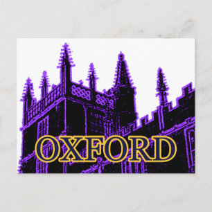 Carte Postale Oxford Angleterre 1986 Construire des spirales vio