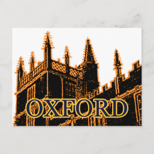 Carte Postale Oxford Angleterre 1986 spirales de construction