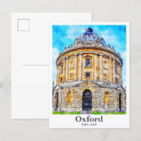 Oxford Angleterre Voyage Aquarelle Croquis main
