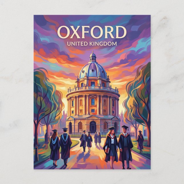 Carte Postale Oxford Royaume-Uni (Devant)